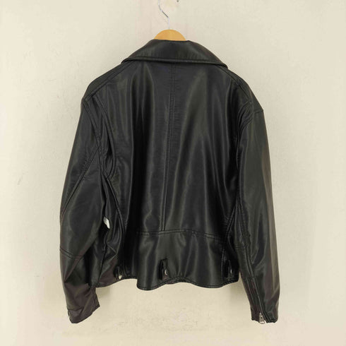 エイチアンドエム H&M フェイクレザー ダブルライダースジャケット メンズ import:XL