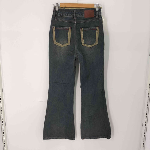 デザインフレアデニムパンツ レディース JPN:M