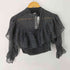 ザラ ZARA L/S フリルデザイン総柄ブラウス レディース import:M