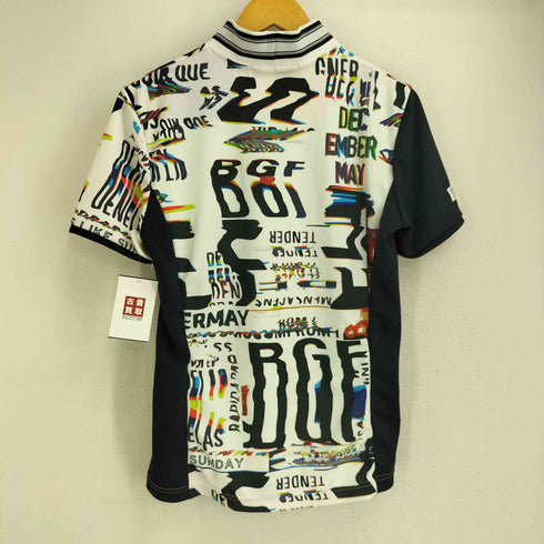 DECEMBERMAY 総柄 ハイネック 半袖Tシャツ メンズ M