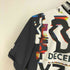 DECEMBERMAY 総柄 ハイネック 半袖Tシャツ メンズ M