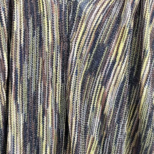 ミッソーニ MISSONI MARE イタリア製 ラメ総柄 透かし編みニットソー レディース S