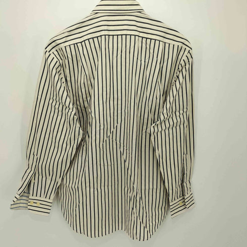バラクータ BARACUTA ロゴ刺繍 L/S ストライプ シャツ メンズ import:M
