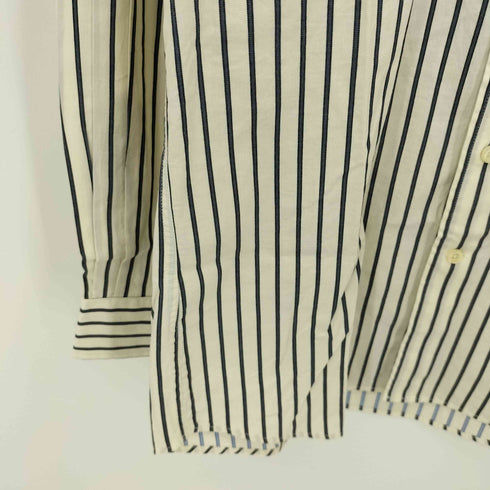 バラクータ BARACUTA ロゴ刺繍 L/S ストライプ シャツ メンズ import:M