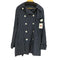 ローレンラルフローレン LAUREN RALPH LAUREN ベルテッド ストライプトレンチハーフコート レディース L