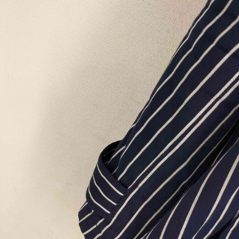 ローレンラルフローレン LAUREN RALPH LAUREN ベルテッド ストライプトレンチハーフコート レディース L