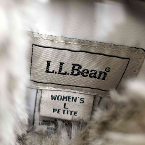 エルエルビーン L.L.Bean 00s 襟ファー ダブルジップダウンベスト レディース L