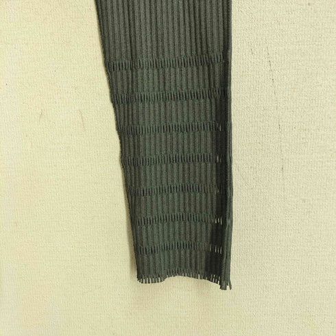 プリーツプリーズイッセイミヤケ PLEATS PLEASE ISSEY MIYAKE A-POC INSIDE エーポックインサイド 13ss 裾フリンジ ストライプイージーパンツ レディース 3