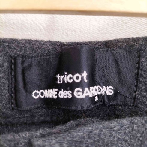 トリココムデギャルソン tricot COMME des GARCONS 08aw フロントポケット ウールコットンスラックス レディース M