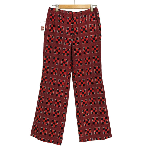 ジュンヤワタナベコムデギャルソン JUNYA WATANABE COMME des GARCONS 01aw ブロック柄織り ウールスラックス レディース