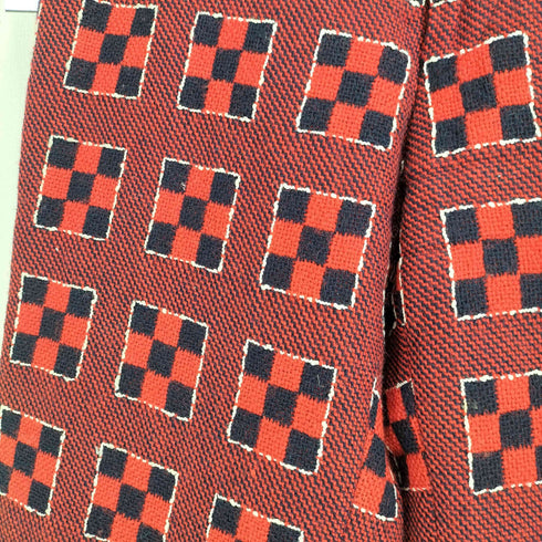 ジュンヤワタナベコムデギャルソン JUNYA WATANABE COMME des GARCONS 01aw ブロック柄織り ウールスラックス レディース
