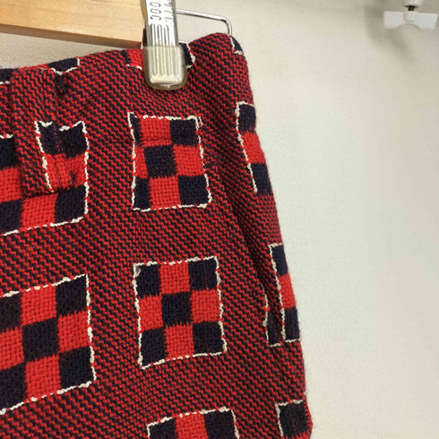 ジュンヤワタナベコムデギャルソン JUNYA WATANABE COMME des GARCONS 01aw ブロック柄織り ウールスラックス レディース
