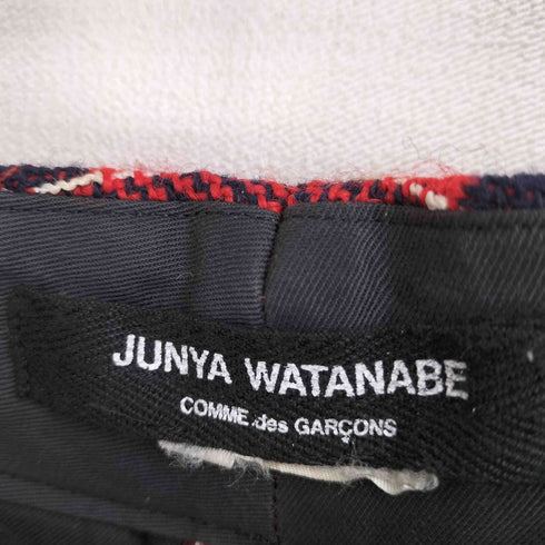 ジュンヤワタナベコムデギャルソン JUNYA WATANABE COMME des GARCONS 01aw ブロック柄織り ウールスラックス レディース