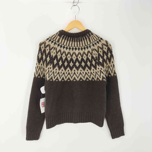 ザラ ZARA JACQUARD KNIT CARDIGAN レディース import:M