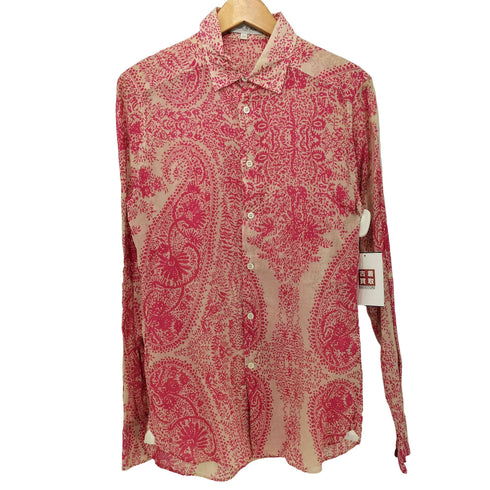 ポールアンドジョー PAUL&JOE ペイズリー柄 L/Sシャツ レディース import:XS