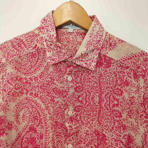 ポールアンドジョー PAUL&JOE ペイズリー柄 L/Sシャツ レディース import:XS