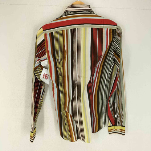 エトロ ETRO マルチストライプ レギュラーカラーシャツ メンズ JPN:XS
