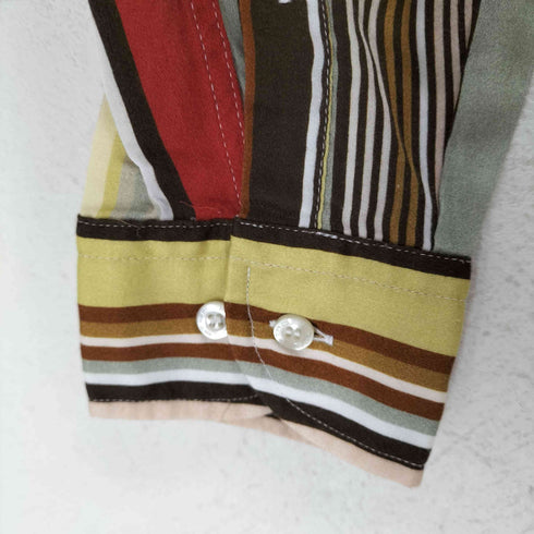 エトロ ETRO マルチストライプ レギュラーカラーシャツ メンズ JPN:XS