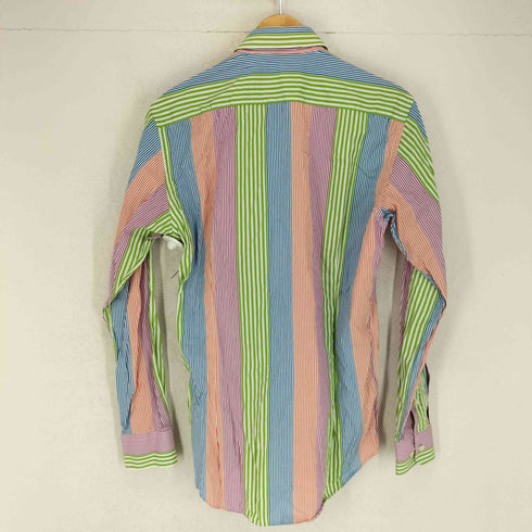 エトロ ETRO マルチカラー ストライプ レギュラーカラーシャツ メンズ 39