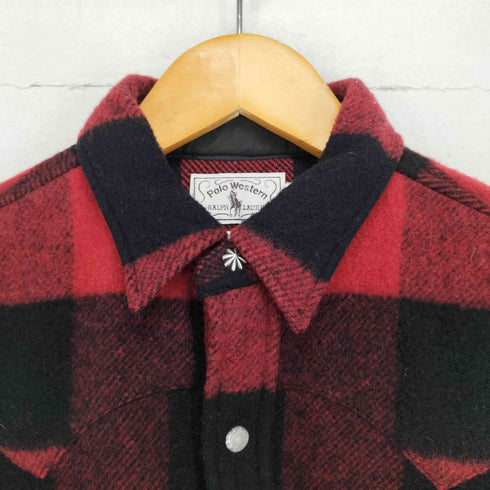 ダブルアールエルラルフローレン RRL RALPH LAUREN Polo Western リミテッドエディション コンチョボタン フランネルシャツ メンズ JPN:S