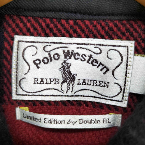 ダブルアールエルラルフローレン RRL RALPH LAUREN Polo Western リミテッドエディション コンチョボタン フランネルシャツ メンズ JPN:S