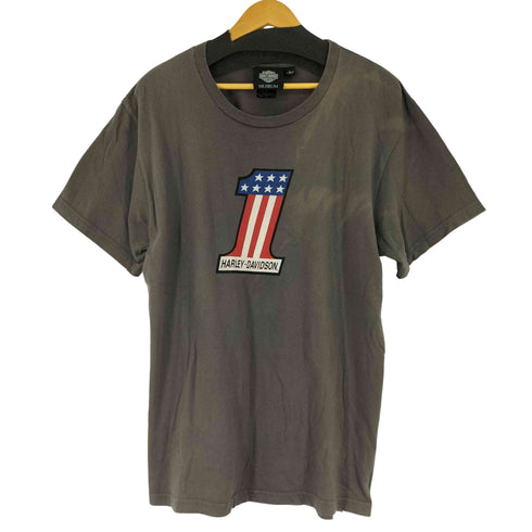 ハーレーダビッドソン HARLEY-DAVIDSON USA製 プリントクルーネックTシャツ メンズ JPN:L