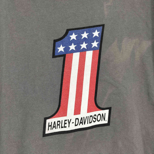 ハーレーダビッドソン HARLEY-DAVIDSON USA製 プリントクルーネックTシャツ メンズ JPN:L
