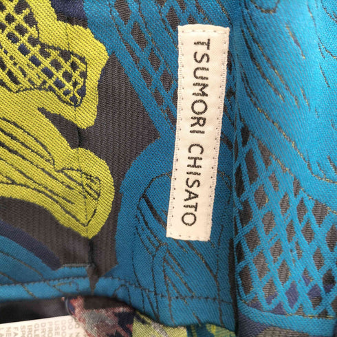 ツモリチサト TSUMORI CHISATO 総柄 センタープレススラックス レディース 3