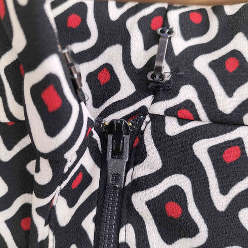 プラダ PRADA 総柄 センタープレスポリスラックス レディース 42