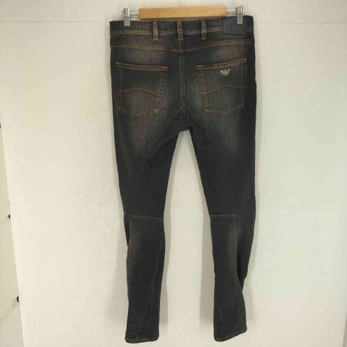 アルマーニジーンズ ARMANI JEANS 立体裁断 スリムストレッチ ローライズデニムパンツ メンズ 30