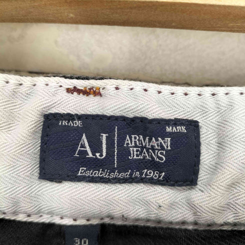 アルマーニジーンズ ARMANI JEANS 立体裁断 スリムストレッチ ローライズデニムパンツ メンズ 30
