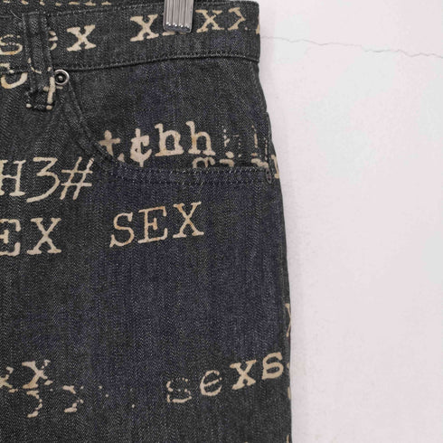 ヒステリックス HYSTERICS タイピング デニムパンツ Y2K メンズ JPN:L