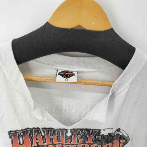 ハーレーダビッドソン HARLEY-DAVIDSON 両面プリント ノースリーブトップス メンズ 3x