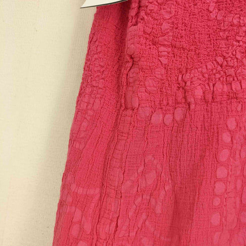 ミー イッセイミヤケ me ISSEY MIYAKE 95ss フロントポケット シワ加工プリーツ ウエストゴムスカート レディース