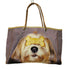 アニヤハインドマーチ ANYA HINDMARCH 犬 転写プリント レザー ハンド トート バッグ レディース