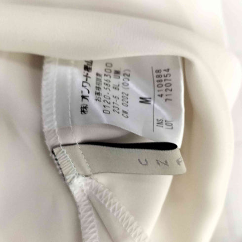 unf/lo 【洗える】サテンバンドカラーシャツ レディース JPN:M