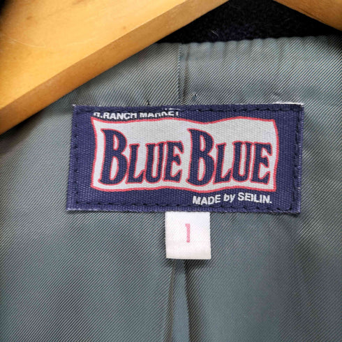 ブルーブルー BLUE BLUE 裏地玉虫 ウールピーコート メンズ JPN:1
