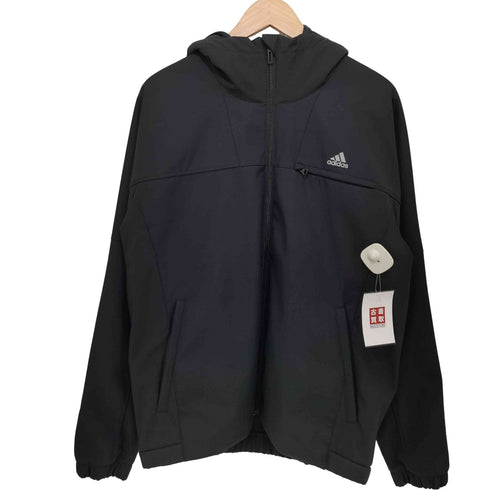 アディダス adidas エッセンシャル レギュラーフィット 3レイヤーボンデッドフリース フード フルジップジャケット メンズ import:M