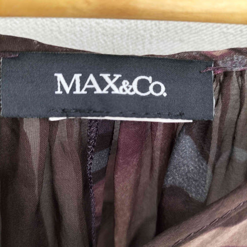 マックスアンドコー MAX & CO. 総柄 シフォン シアー チュニック レディース USA 02