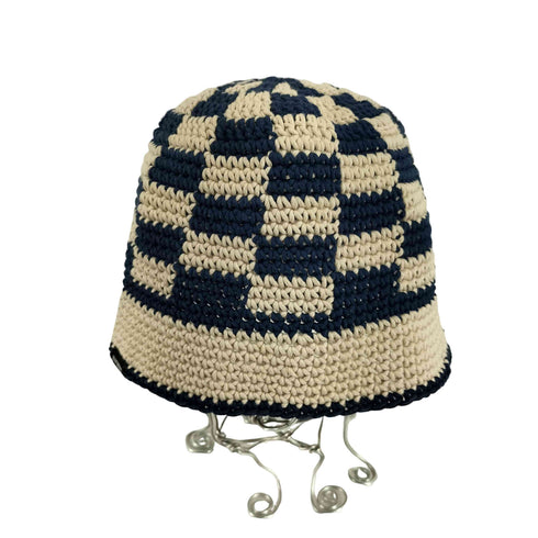 キリメ Kirime Plaid Knitting Hat メンズ