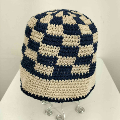 キリメ Kirime Plaid Knitting Hat メンズ