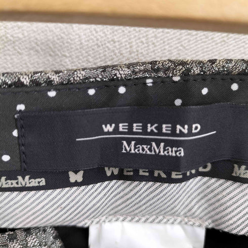ウィークエンドマックスマーラ Weekend Max Mara FITW13 スパンコールセンタープレススラックス レディース J 42