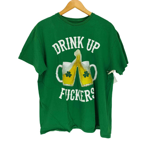 DRINK UP FUCKERS Tシャツ メンズ