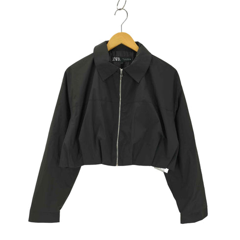 ザラ ZARA クロップドジャケット レディース import:L