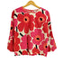 マリメッコ marimekko PIENI UNIKKO / CASALISA 総柄 ビッグカフス ブラウス レディース XS