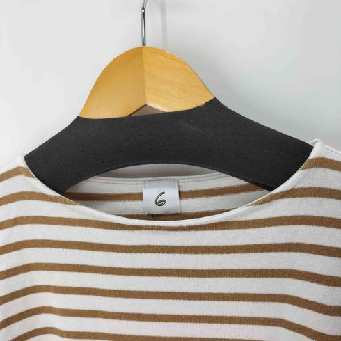 ロクビューティーアンドユースユナイテッドアローズ 6 BEAUTY & YOUTH UNITED ARROWS ボーダー L/S Tシャツ レディース JPN:S