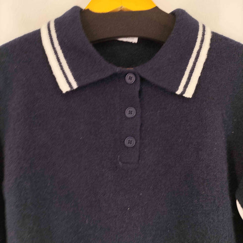 ザラ ZARA knit polo sweater レディース import:L