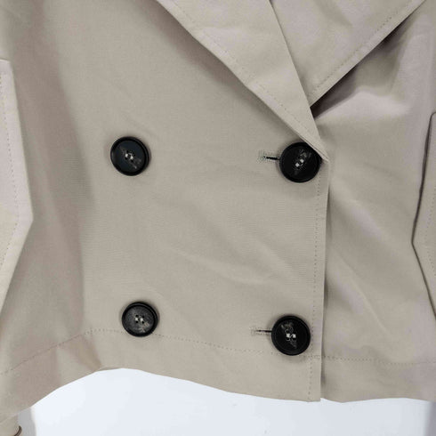 ザラ ZARA クロップドトレンチジャケット レディース import:L