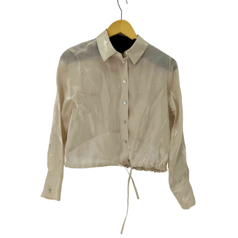 ザラ ZARA アジャスタブルヘム オーガンザ ブラウス スカート セットアップ レディース S/M