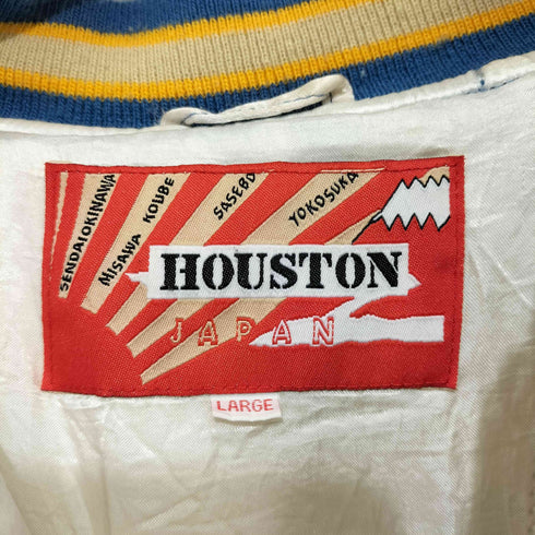 ヒューストン HOUSTON アニマル刺繍スカジャン メンズ L